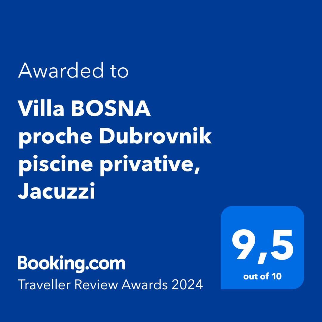 Villa Bosna Near Dubrovnik Very Beautiful Villa Entirely Privatized Swimming Pool, Jacuzzi, Sauna, Billiard, Ping-Pong Ivanica Exterior photo